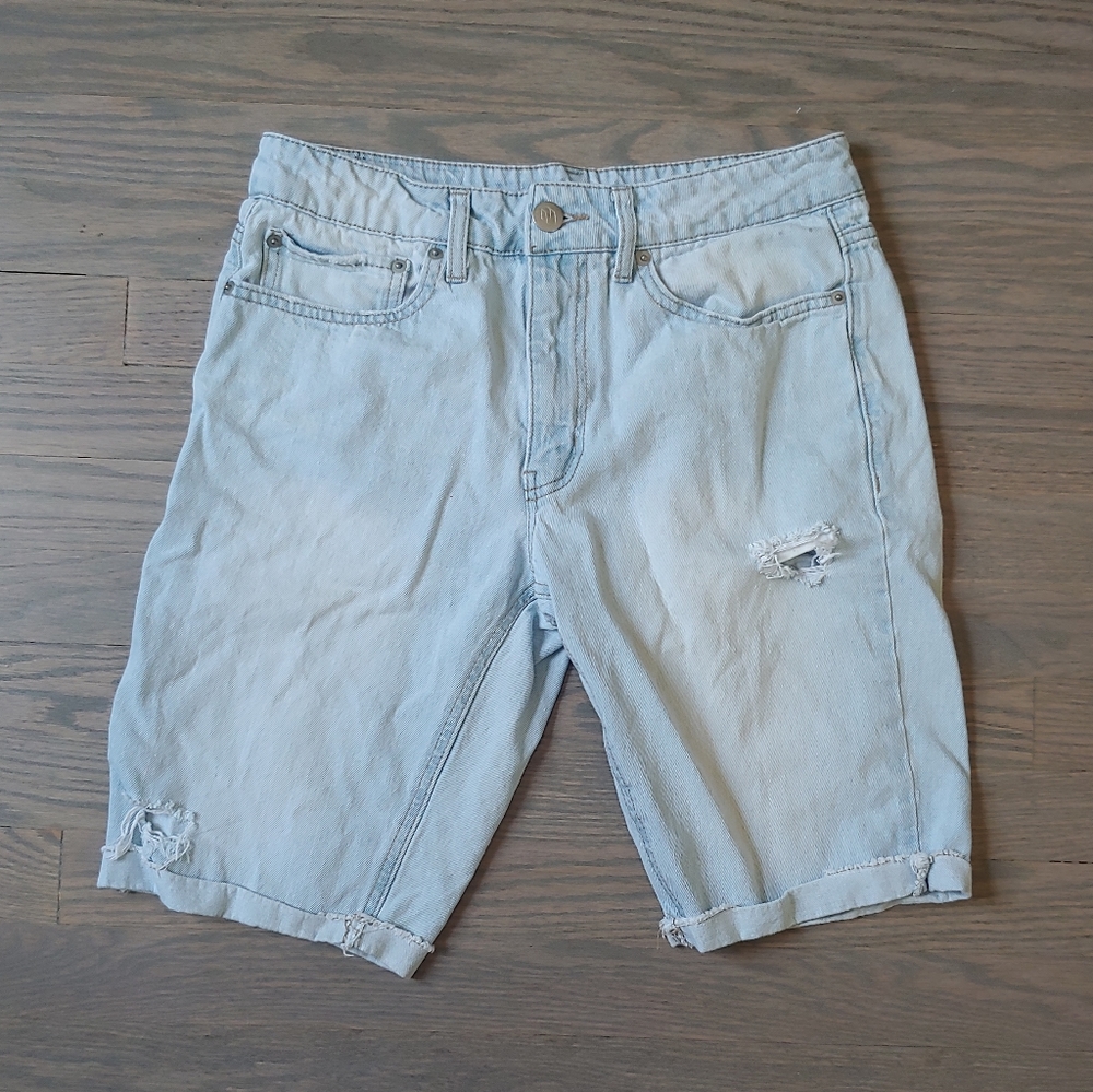 Denim Light Wash Jean Shorts